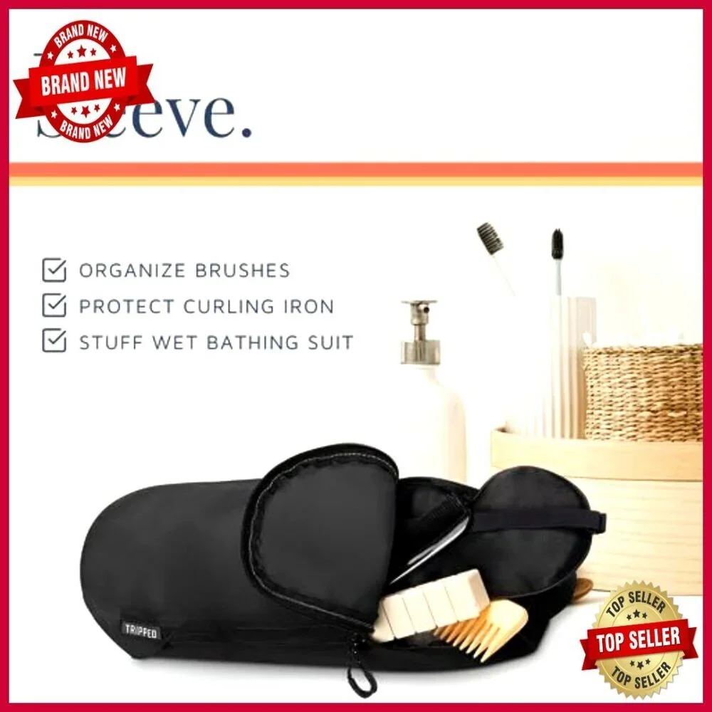 Hanging Travel Toiletry Bag Set with TSA Liquid Pouch & Organizer